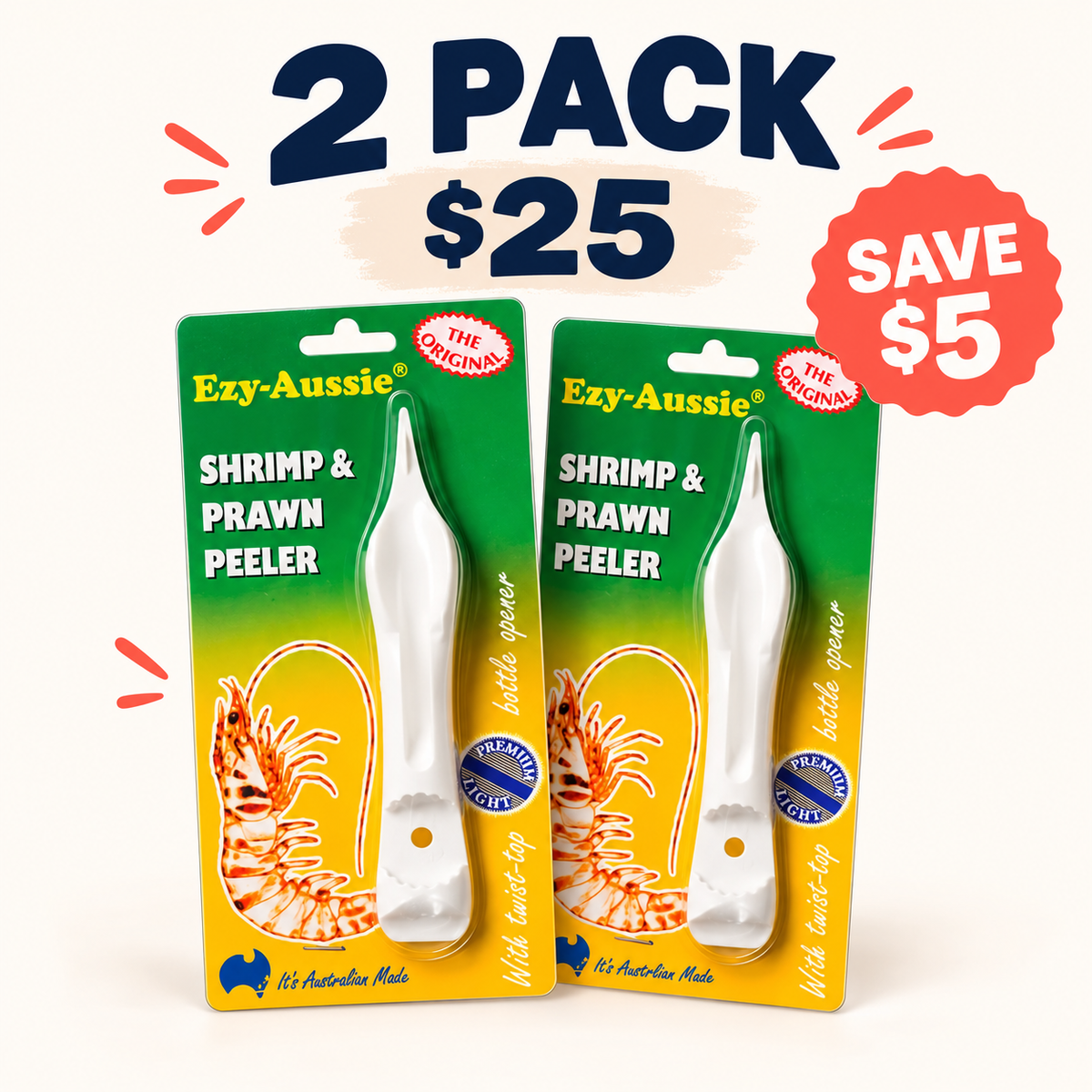 Ezy Aussie Prawn Peeler - 2 Pack